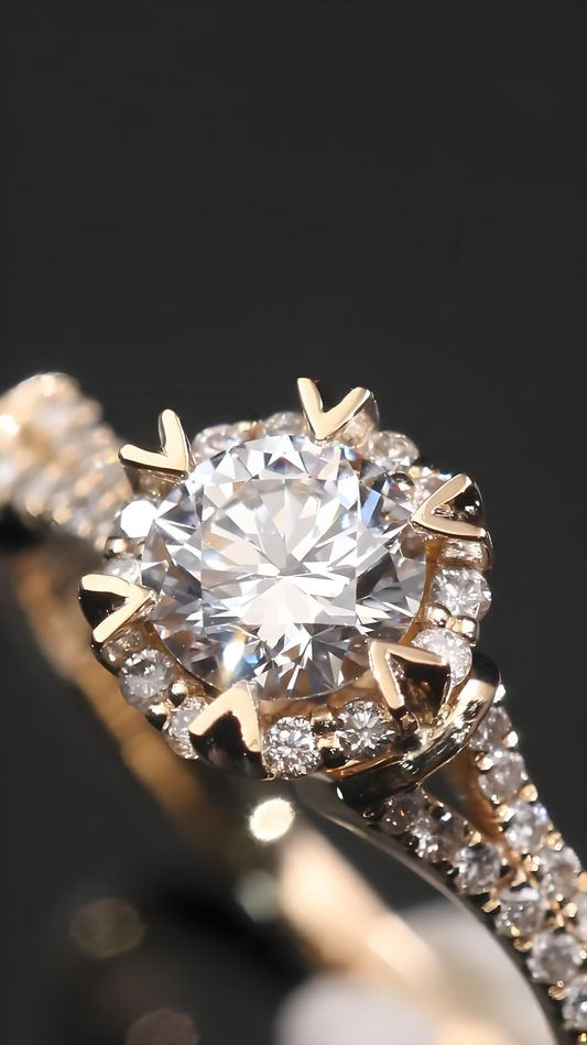 Elegant Prong - Set Diamond Ring